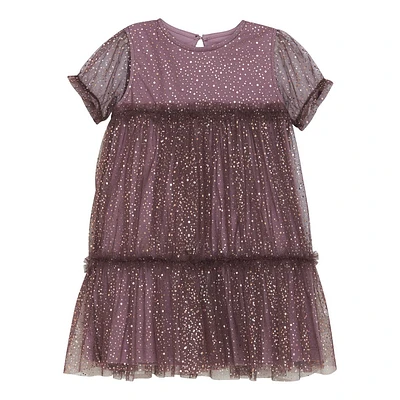 Sparkle Mesh Dress 3-6y