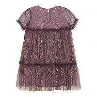 Sparkle Mesh Dress 3-6y