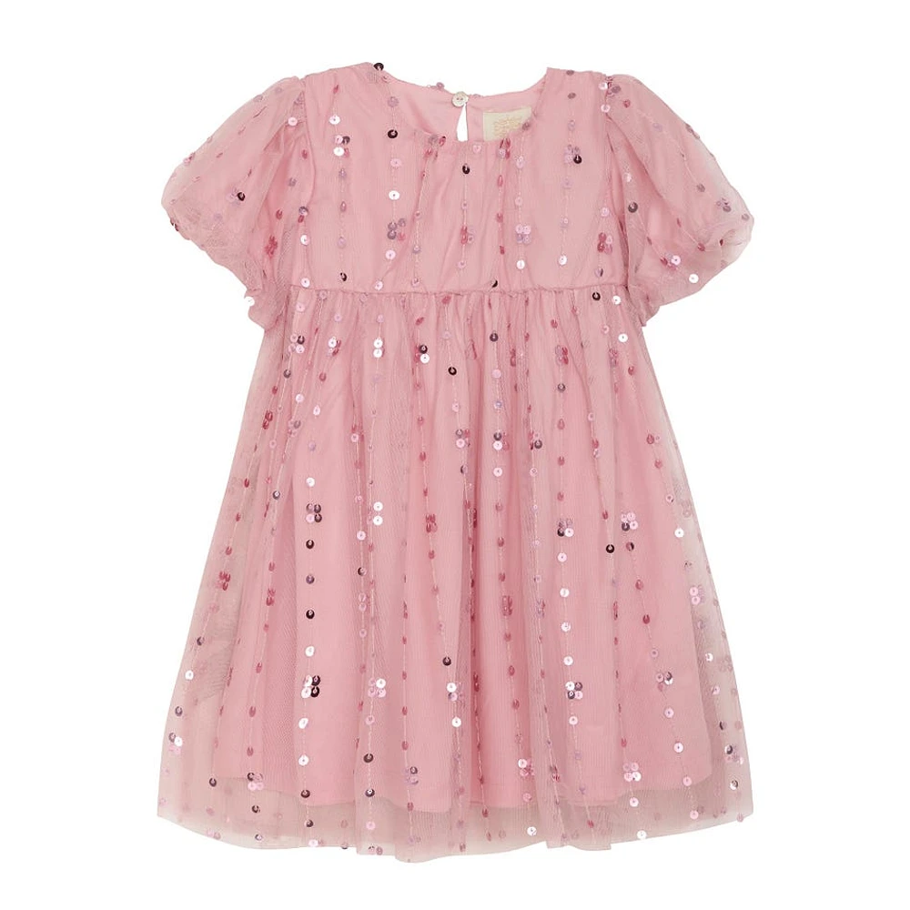 Mesh Sequins Dress 2-5y