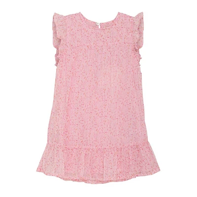 Flower Lurex Dress 2-6y