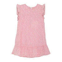 Flower Lurex Dress 2-6y