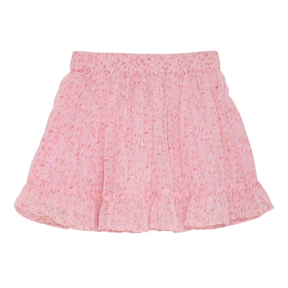 Jupe Lurex Fleurs 2-6ans