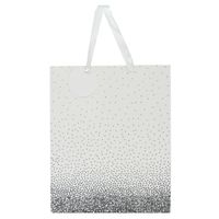 Gift Bag - White Confetti