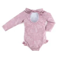 Strawberry Ruffle Rashguard 2-7y