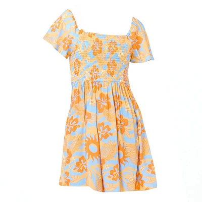 Sun Sol Shirred Dress 8-14