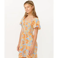 Sun Sol Shirred Dress 8-14