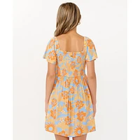 Sun Sol Shirred Dress 8-14