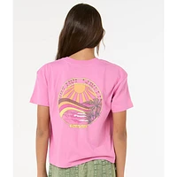 T-shirt Crop Sun & Sea 8-14ans