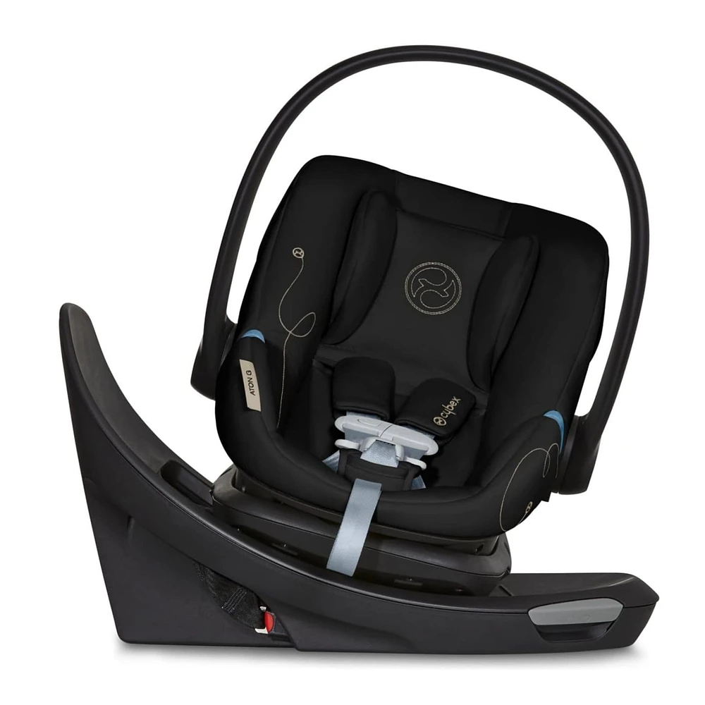 Aton G Swivel Car Seat with Sensorsafe - Moon Black