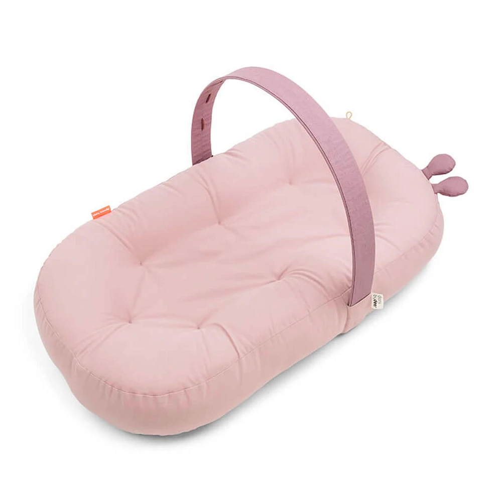 Coussin pour Bébé avec Arche d'Activité - Rose Powder