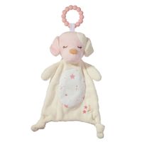 Doudou Teether Dog - Rosy