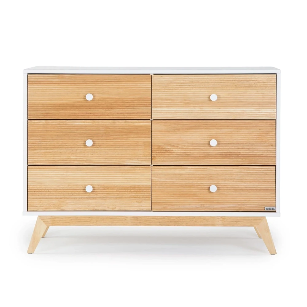 Merry 6-Drawer Dresser - White/Natural