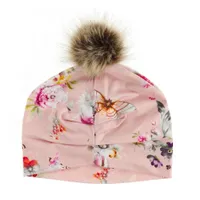 Butterflies Pompom Beanie 7-14y