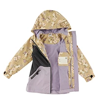 Ensemble de 3-en-1 Fleurs 2-6ans