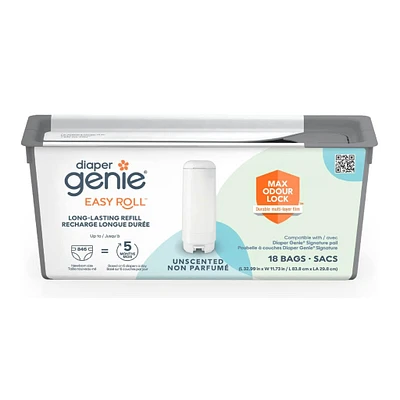 Recharge 18 Sacs pour Poubelle à Couches Diaper Genie