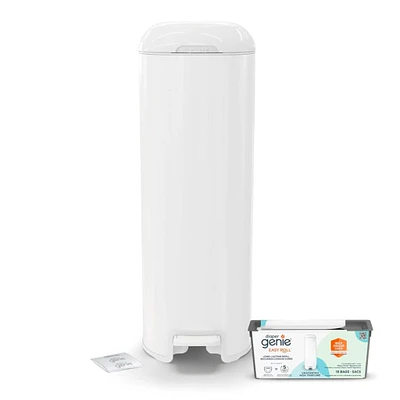 Diaper Genie Patinum Pail - White (18 bags)