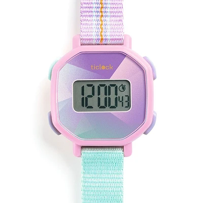 Digital Watch Purple Prisma