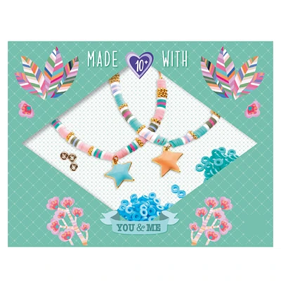 Ensemble Créatif Fabrication de Bracelet You & Me - Heishi Étoiles