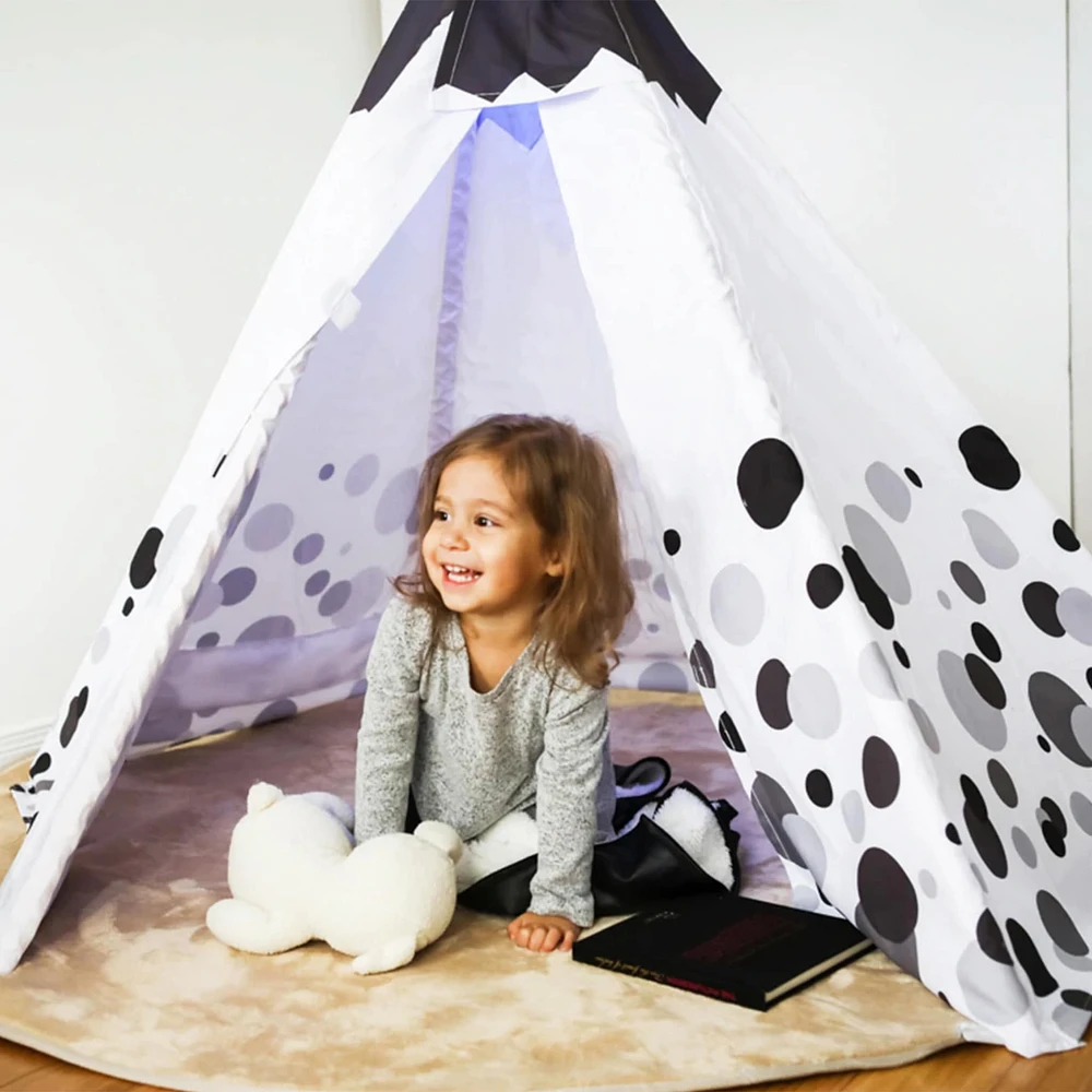 Tente Tipi Bubble Dream avec Lumières DEL et Tapis