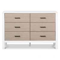Radley 6-Drawer Dresser - White & Coastwood
