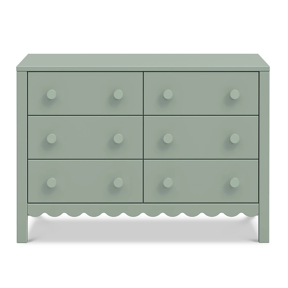 Sammy Scallop 6-drawers Dresser