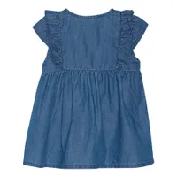 Little Flower Chambray Dress