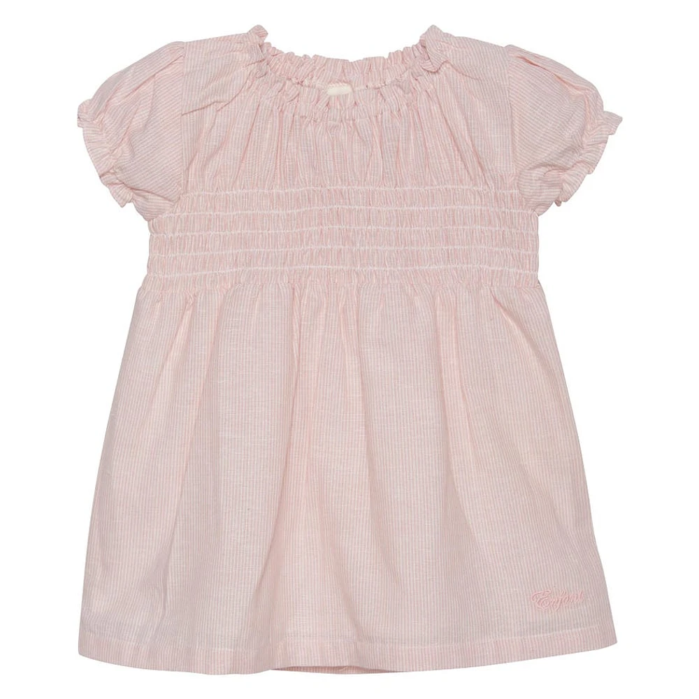 Robe Rayée Mini Fleur 6-24mois