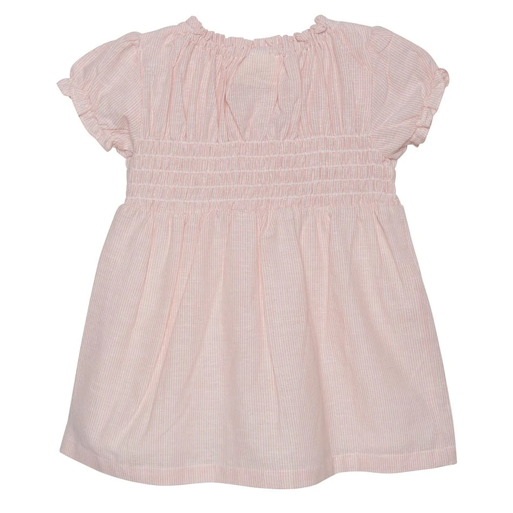 Robe Rayée Mini Fleur 6-24mois