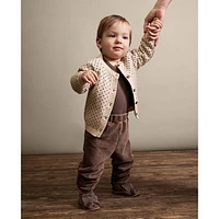 Velour Corduroy Pants 3-24m