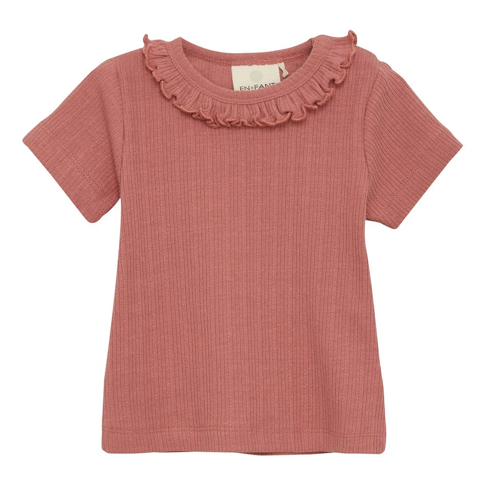 Pink Rib T-Shirt 6-24m