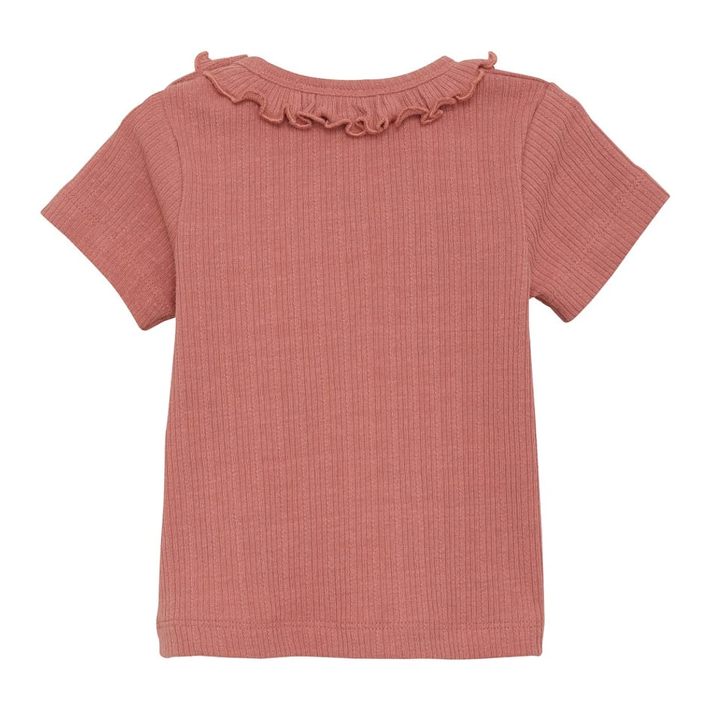 Pink Rib T-Shirt 6-24m