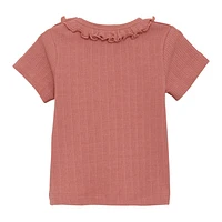 Pink Rib T-Shirt 6-24m