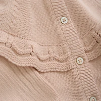 Peach Cardigan Knit 6-24m