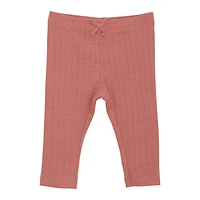 Pink Rib Legging 6-24m