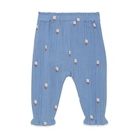 Embroidery Muslin Pants 6-24m