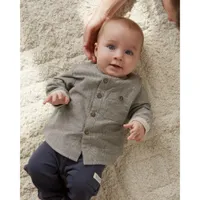 Leaves Striped Shirt 6-24m