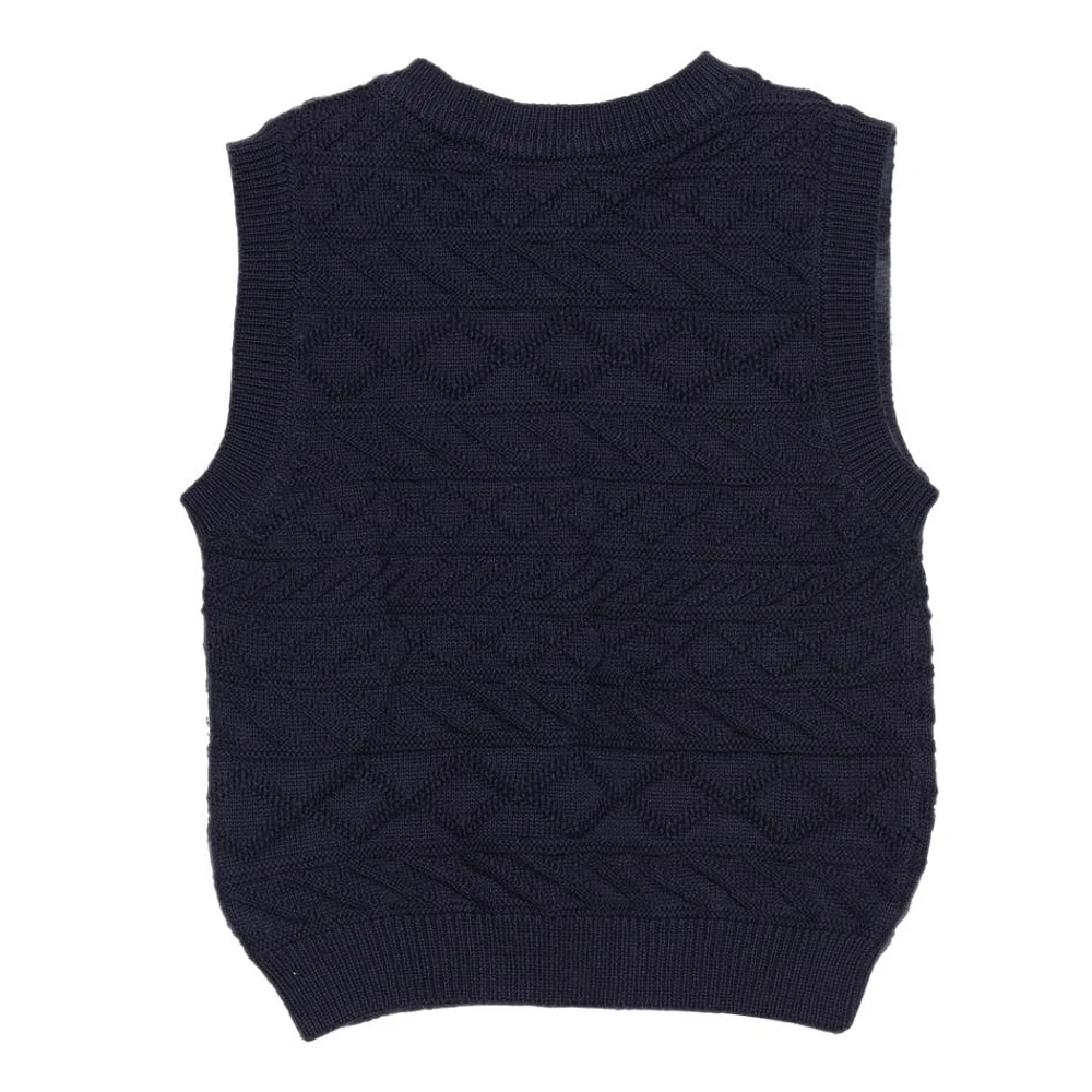 Gilet Sans Manche Tricot 3-24mois