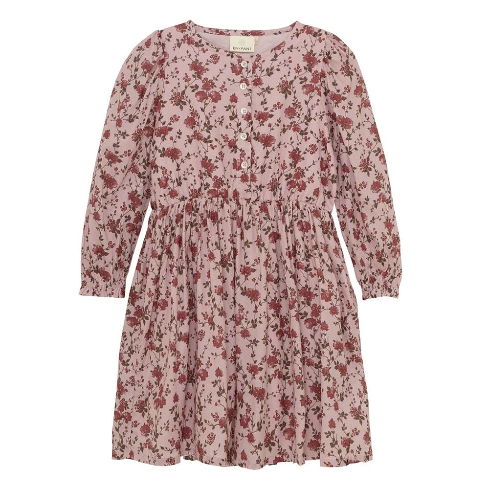 Robe Imprimée Fleurs 3-8ans