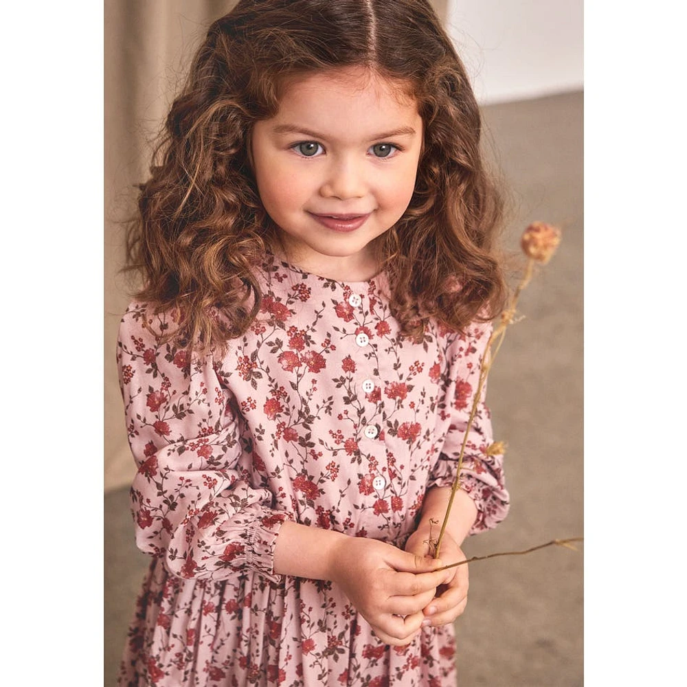 Robe Imprimée Fleurs 3-8ans