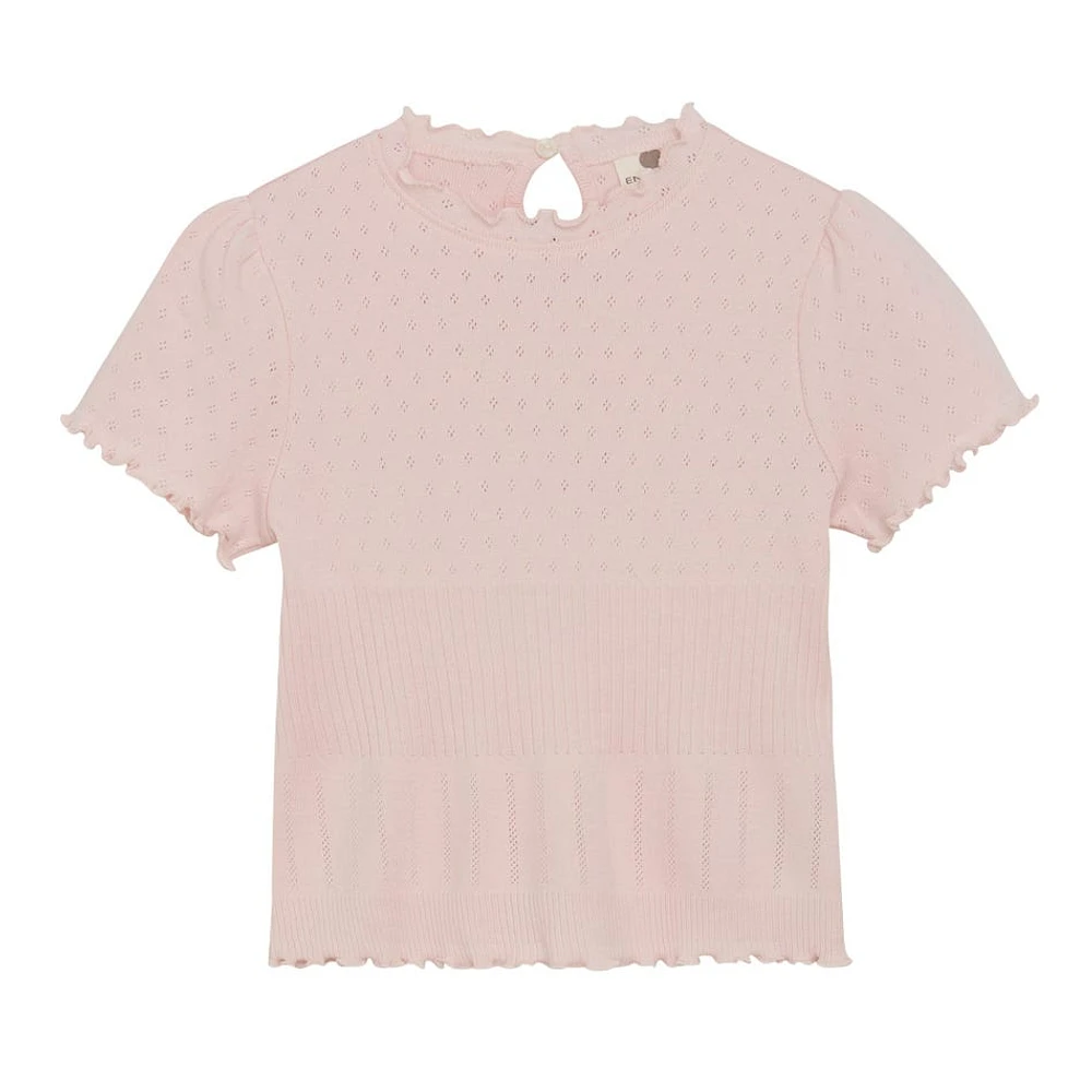 Pointelle T-shirt 3-8y