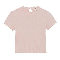 Pointelle T-shirt 3-8y