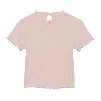 Pointelle T-shirt 3-8y