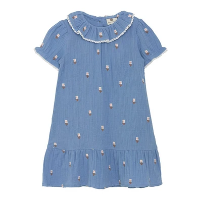 Robe Mousseline Brodée 3-8ans