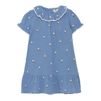 Muslin Embroidery Dress 3-8y