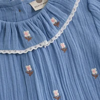 Muslin Embroidery Dress 3-8y