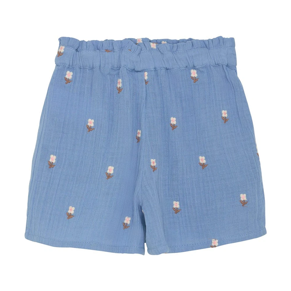 Embroidery Muslin Shorts 3-8y