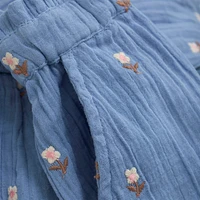 Embroidery Muslin Shorts 3-8y