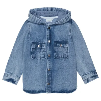 Hood Denim Cardigan 3-8y