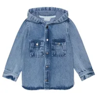 Hood Denim Cardigan 3-8y