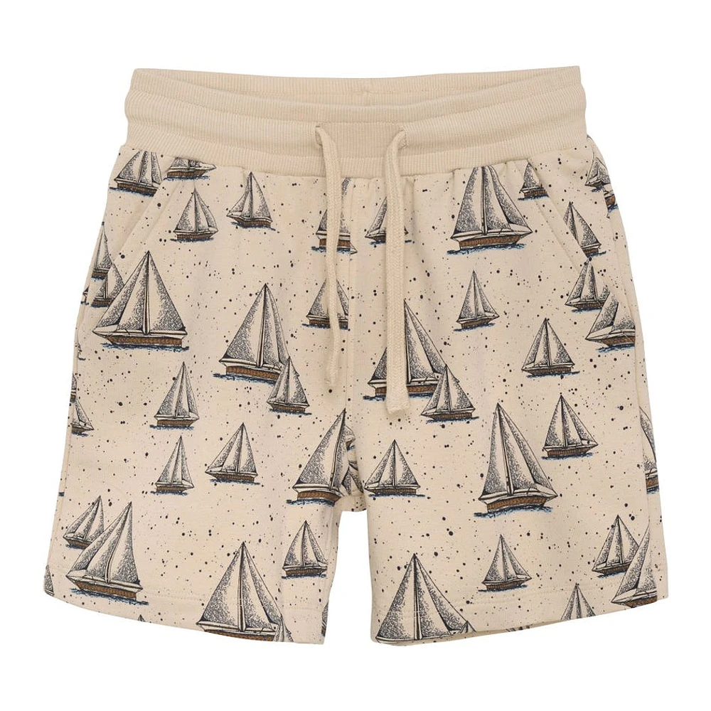 Sailing Ship Sweat Shorts 3-8y